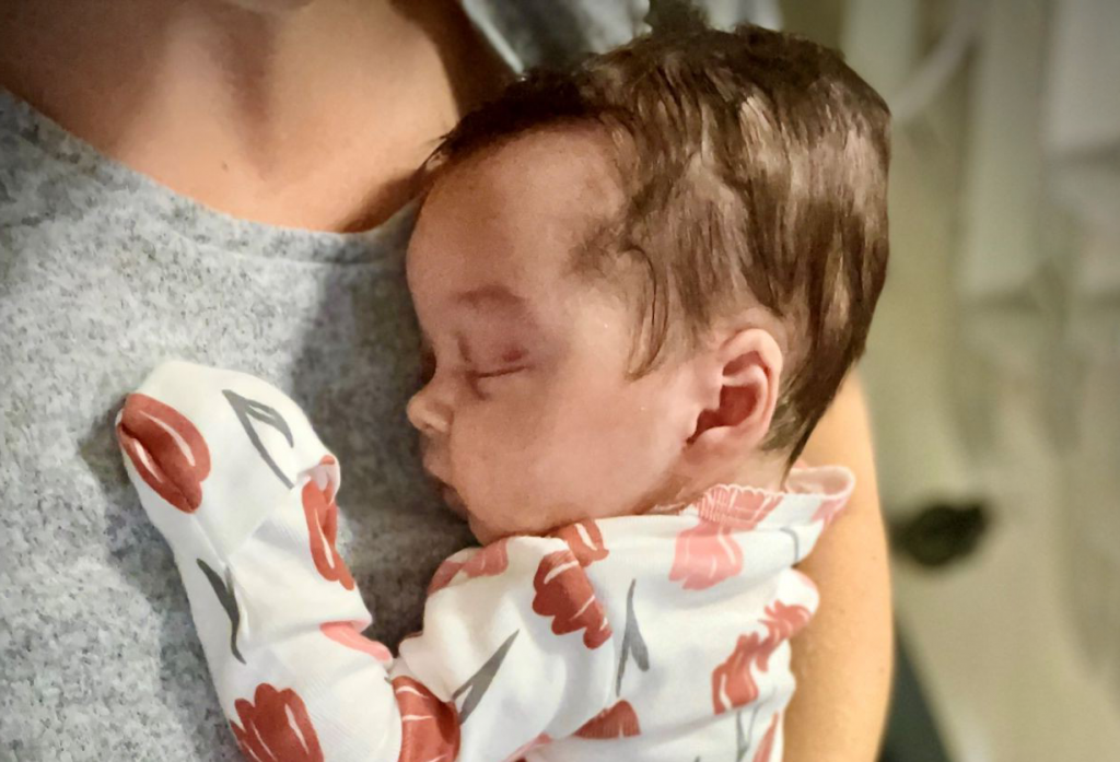 "The newborn had suffered a fractured skull and bruising on the left ...